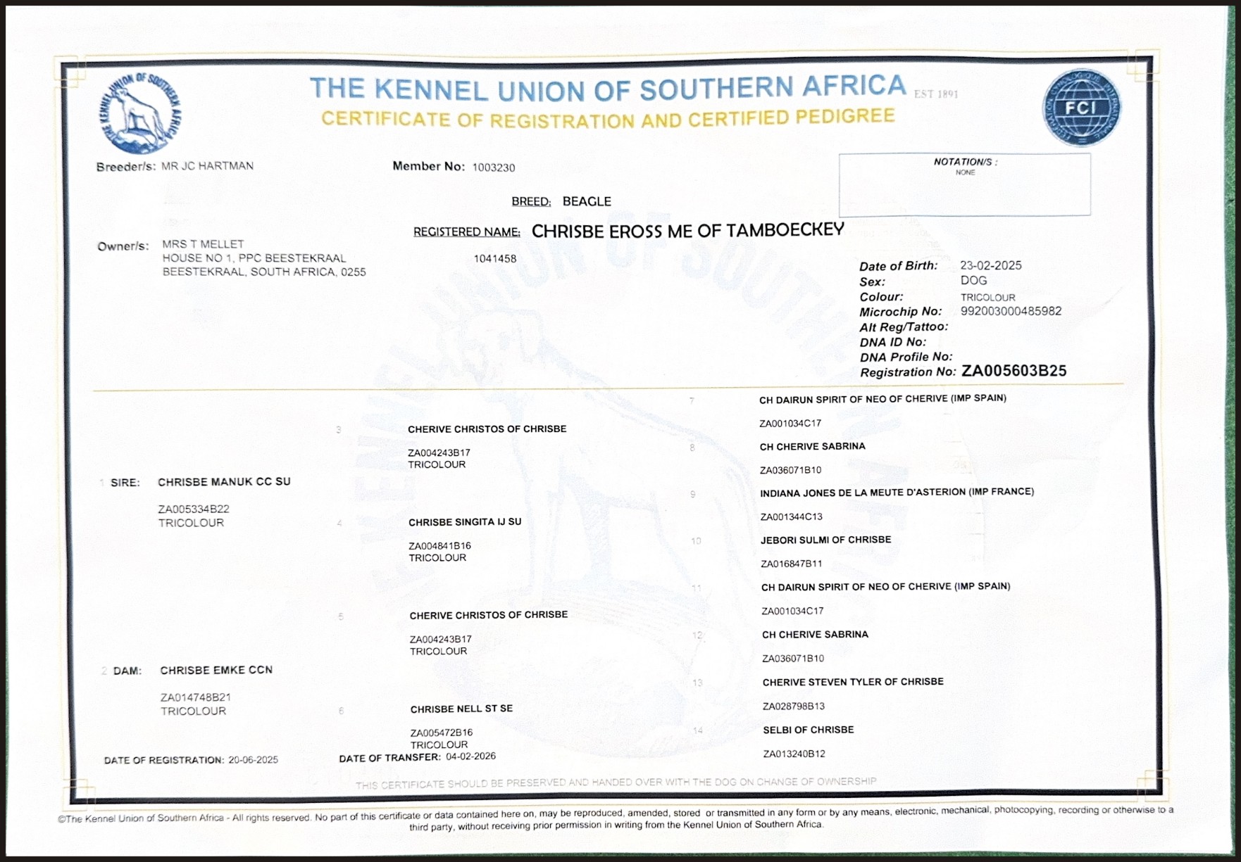 KUSA Registration