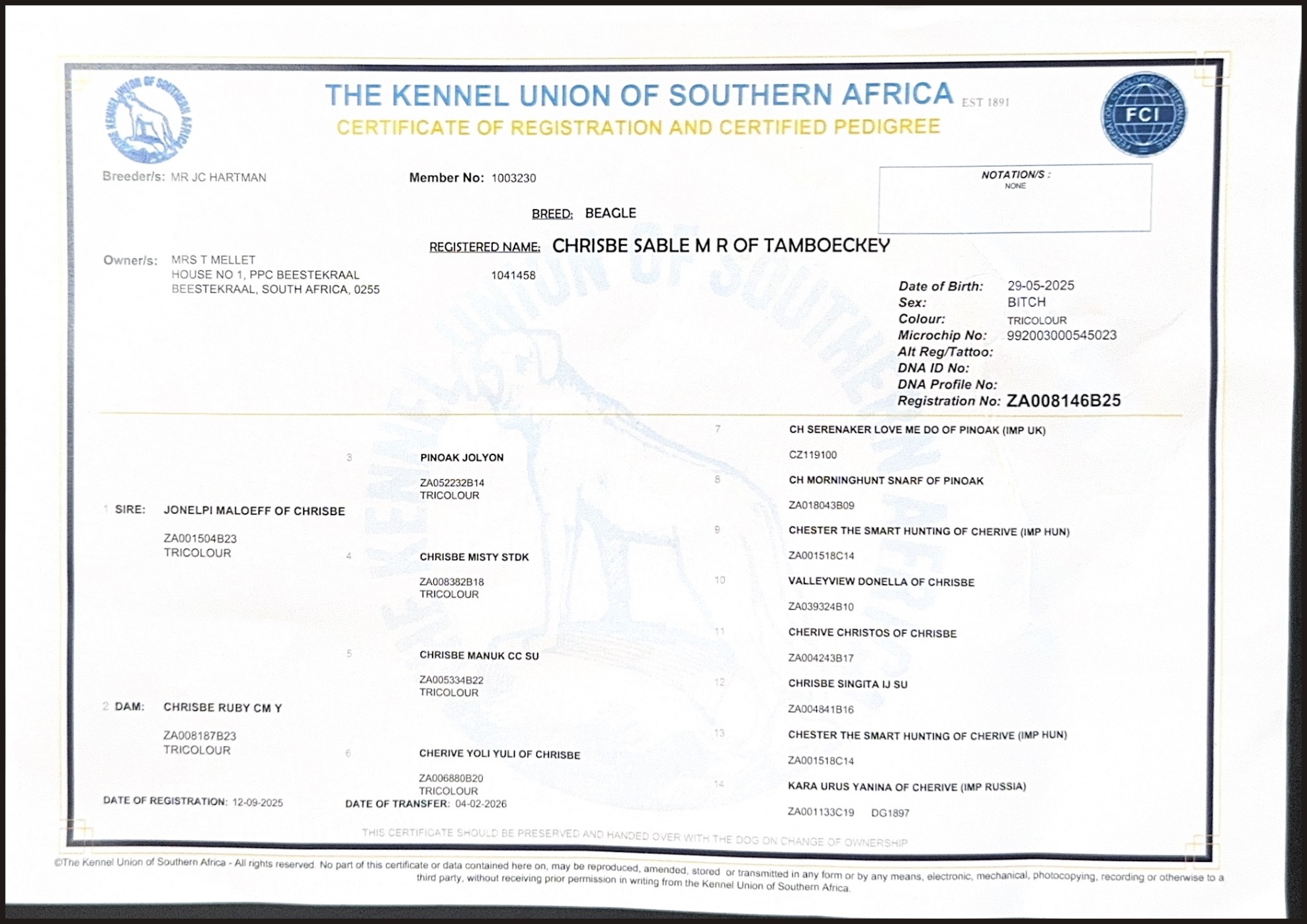 KUSA Registration