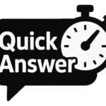 Quick answer